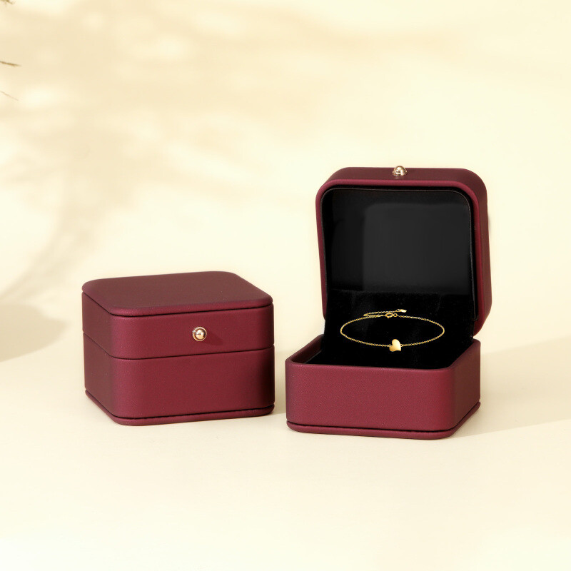 Bracelet à breloques en or rose 10 carats-4