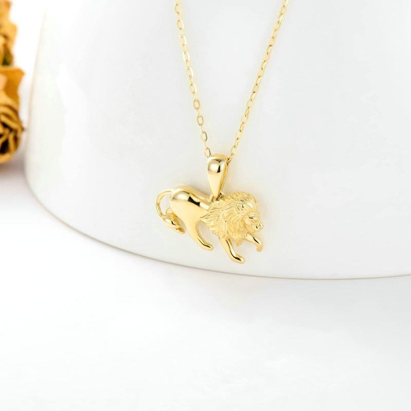 Collier pendentif couple en or 18 carats-4