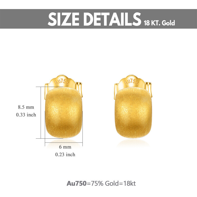 18K Rose Gold Couple Stud Earrings-5