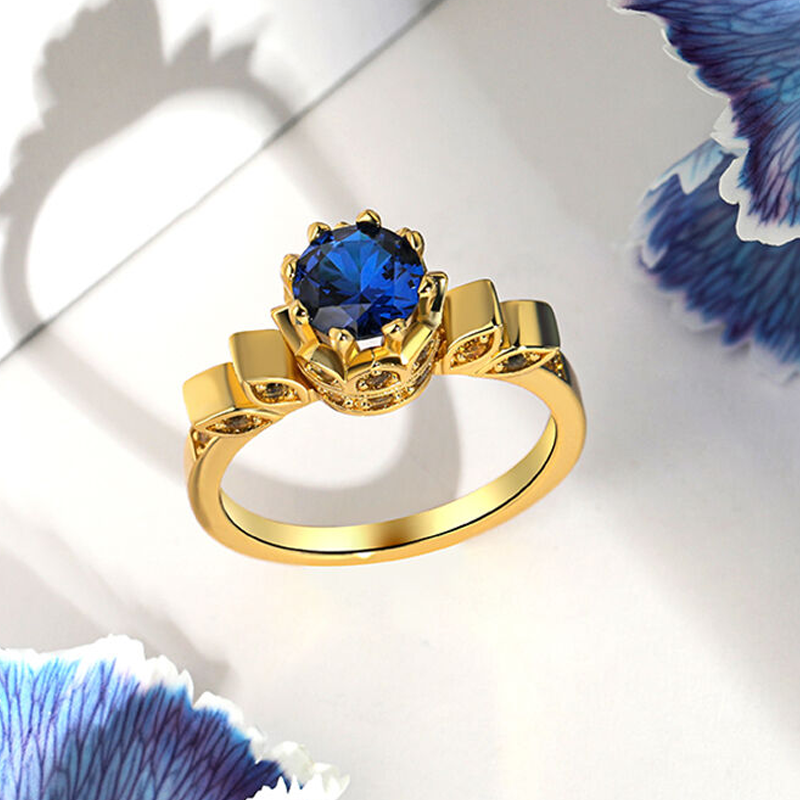18K Gold Lotus Ring for Women-3