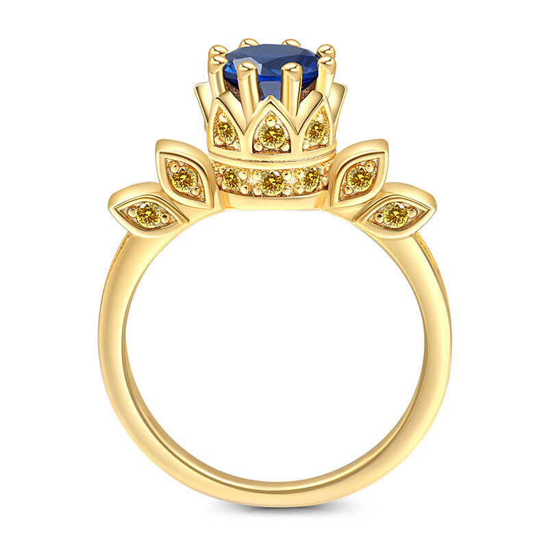 18K Gold Lotus Ring for Women-4