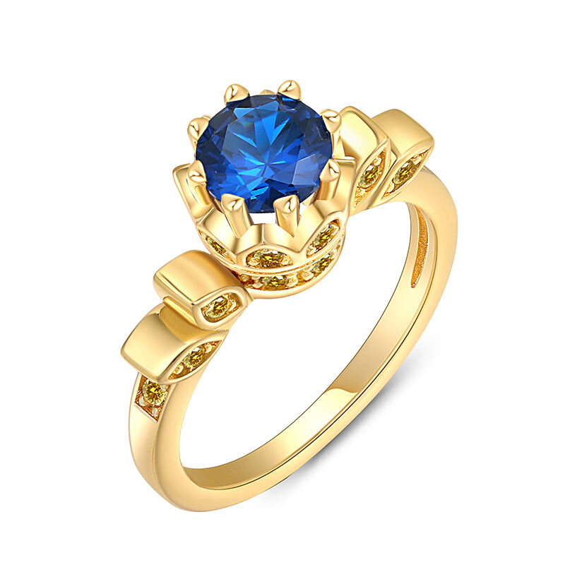 18K Gold Lotus Ring for Women-5