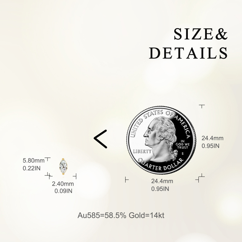 Ohrstecker aus 10-karätigem Gold mit Zirkonia-5