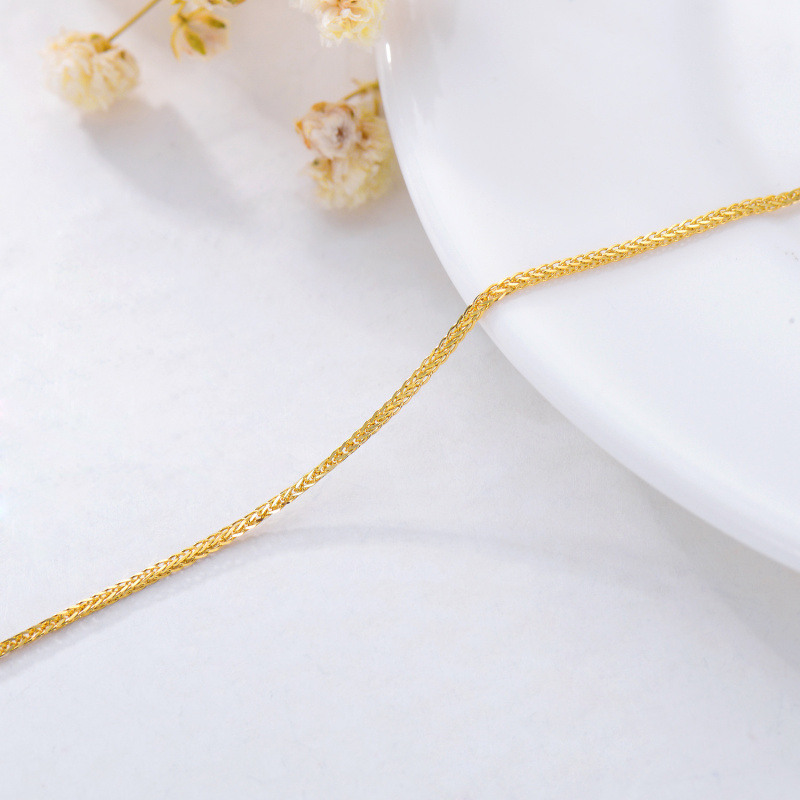 14K White Gold Curb Chain Bracelet-6