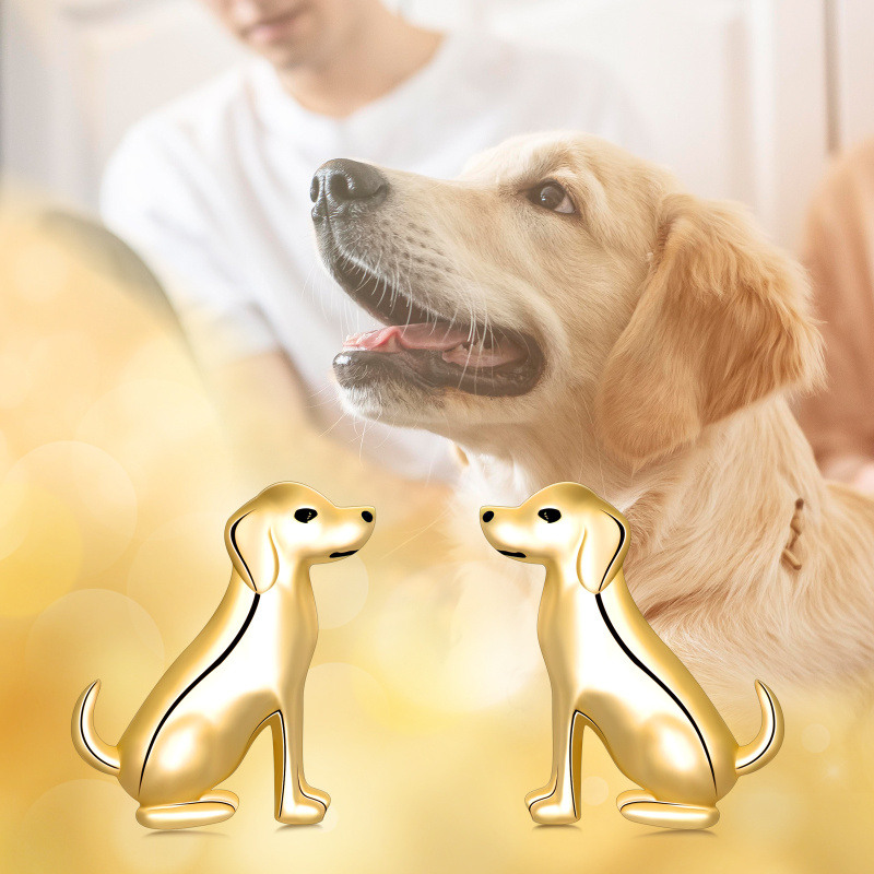 Hundeohrstecker aus 18-karätigem Weißgold-6