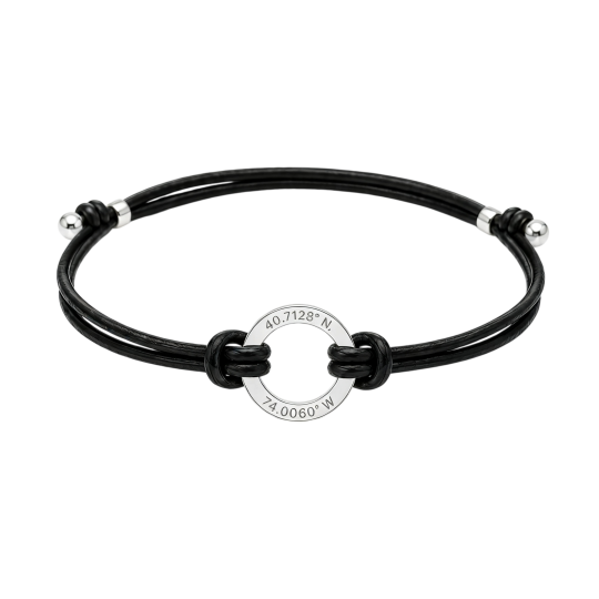 10K White Gold Engravable Charm Bracelet