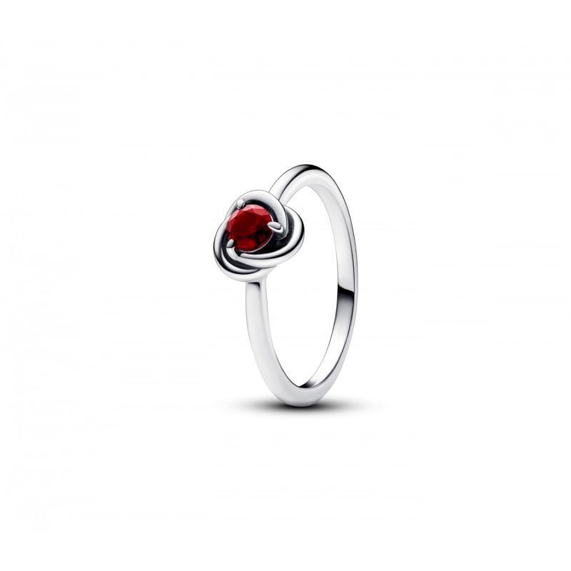 10K Rose Gold Garnet & Personalized Engraving Rose Ring-2