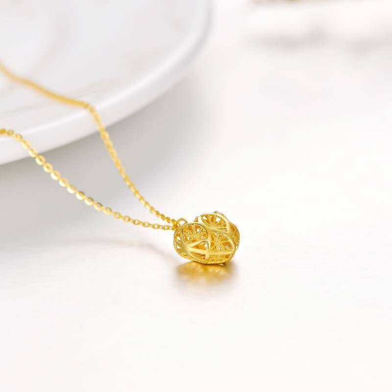 14K Rose Gold Heart Pendant Necklace-3