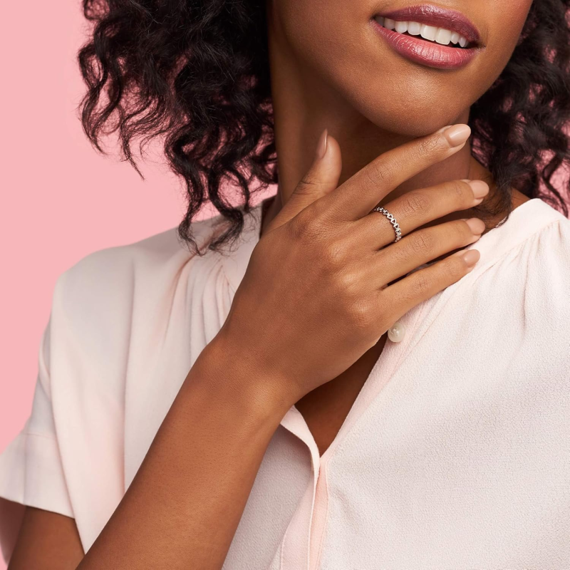 Bague en or 14 carats en forme de cœur-2