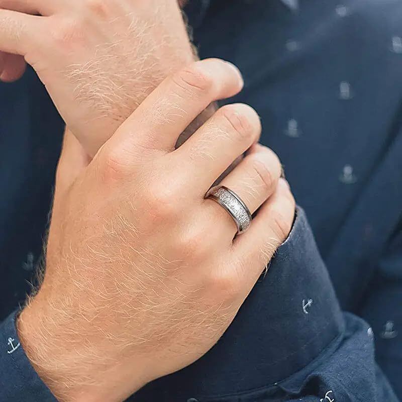 Anillos de pareja de oro de 10 quilates con moissanita-2