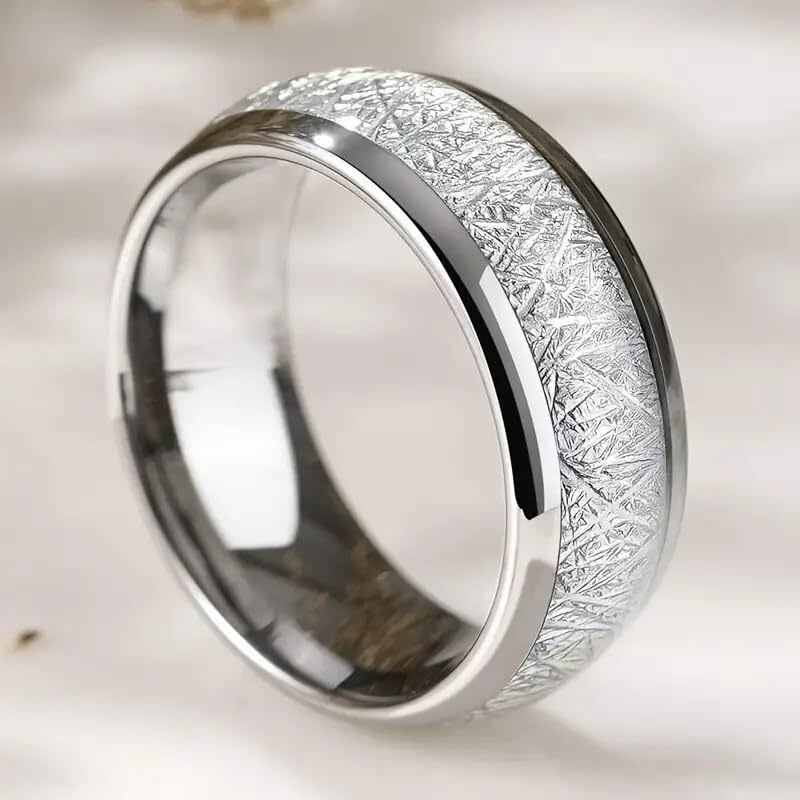Anillos de pareja de oro de 10 quilates con moissanita-4