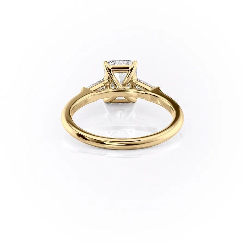 Anillo de oro de 14 quilates con moissanita-2