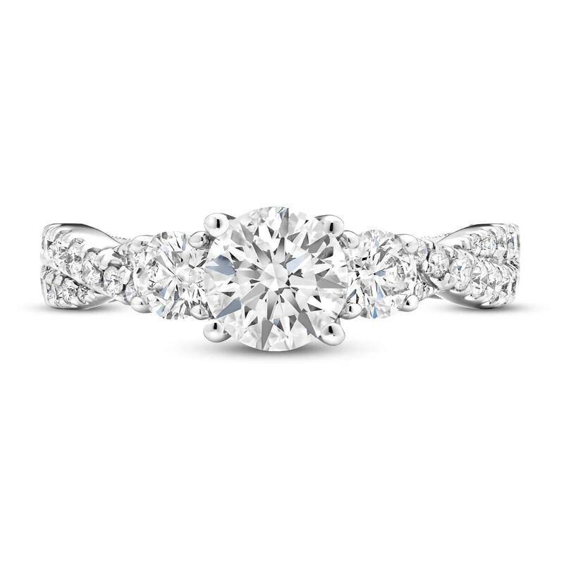 18K Gold Moissanite Wedding Ring-2