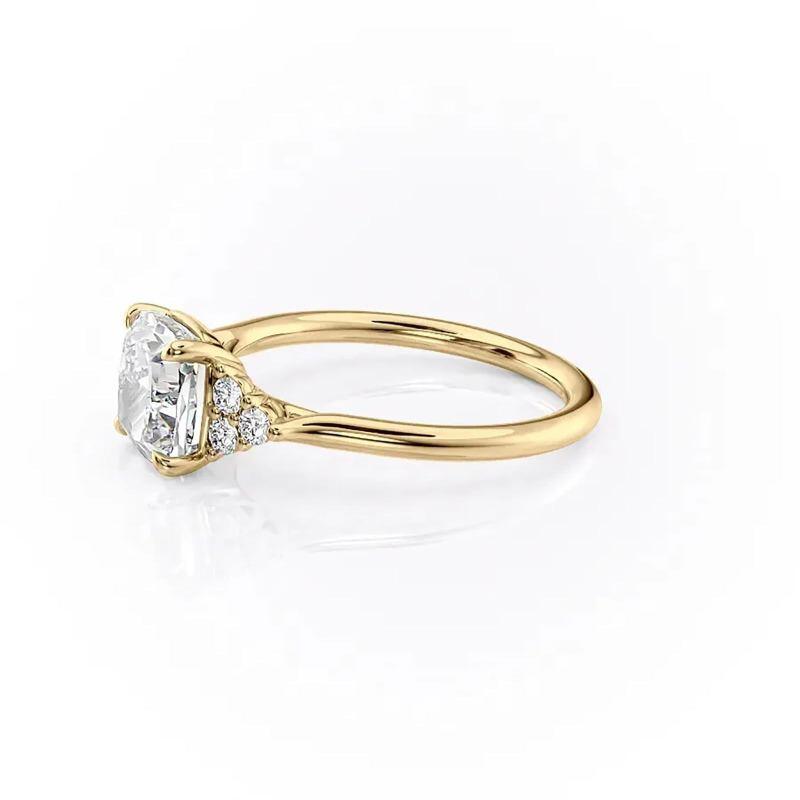10K Rose Gold Moissanite Wedding Ring-3
