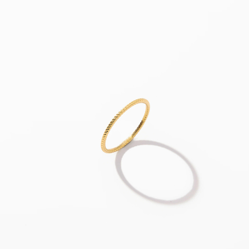 Bague en or blanc 10 carats sans pierre-3