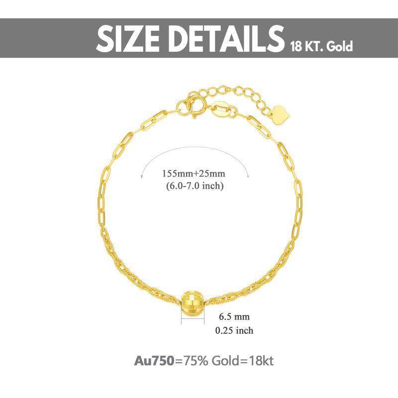 Pulsera de clip de oro rosa de 10 quilates-6