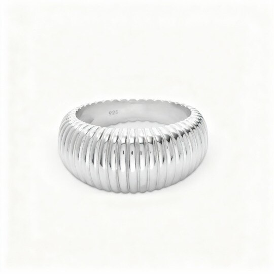 Bague en or blanc 10 carats