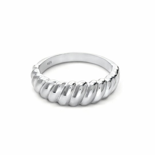 Bague en or blanc 10 carats