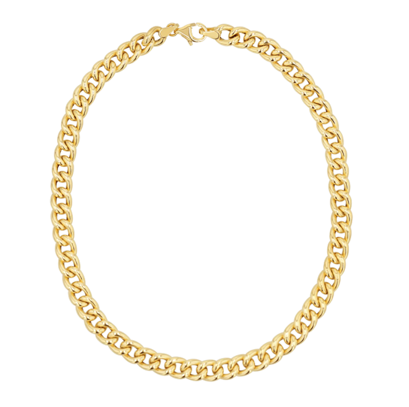 Tobillera Miami Cuban Curb Link de oro de 18 quilates, 5,5 mm-4