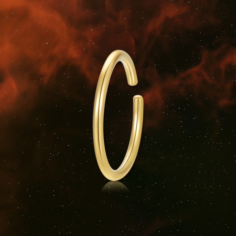 Anillo de nariz de oro de 18 quilates para hermanas-6