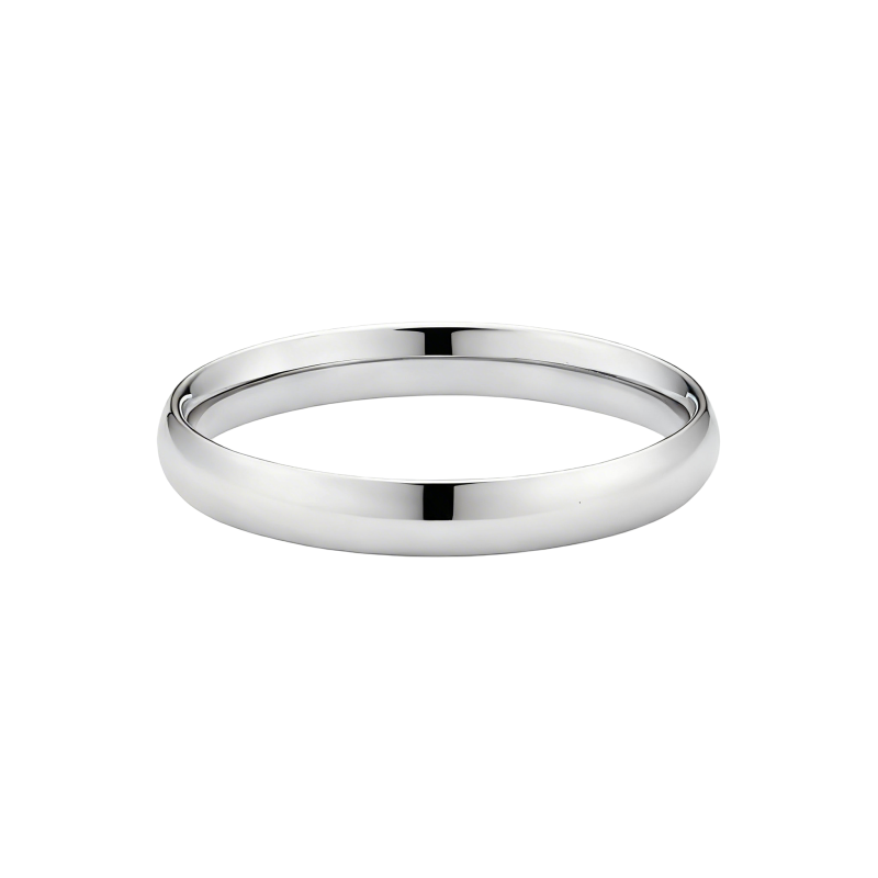 10K White Gold Stackable Ring-18