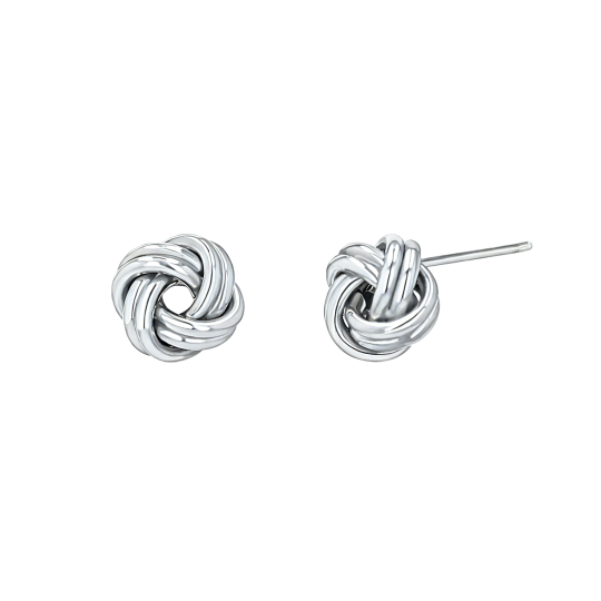 Ohrstecker aus 10-karätigem Weißgold