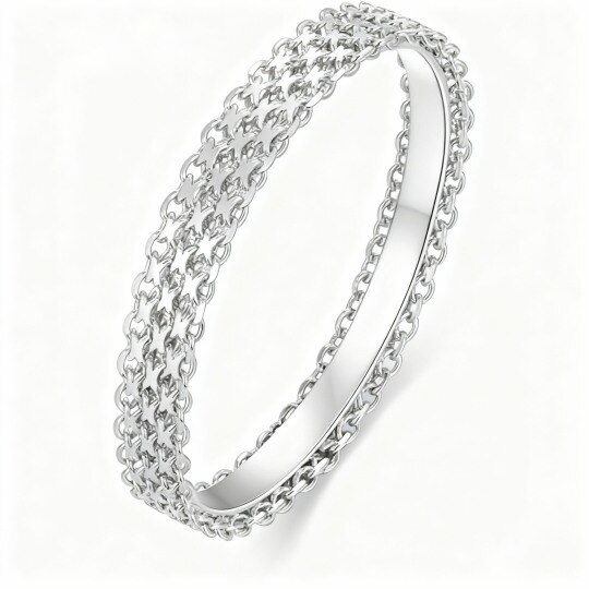 10K White Gold Wedding Ring