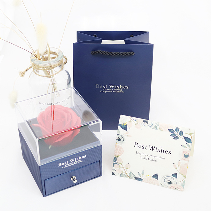 Preserved Rose Flower Jewelry Gift Box for Your Lovely-1