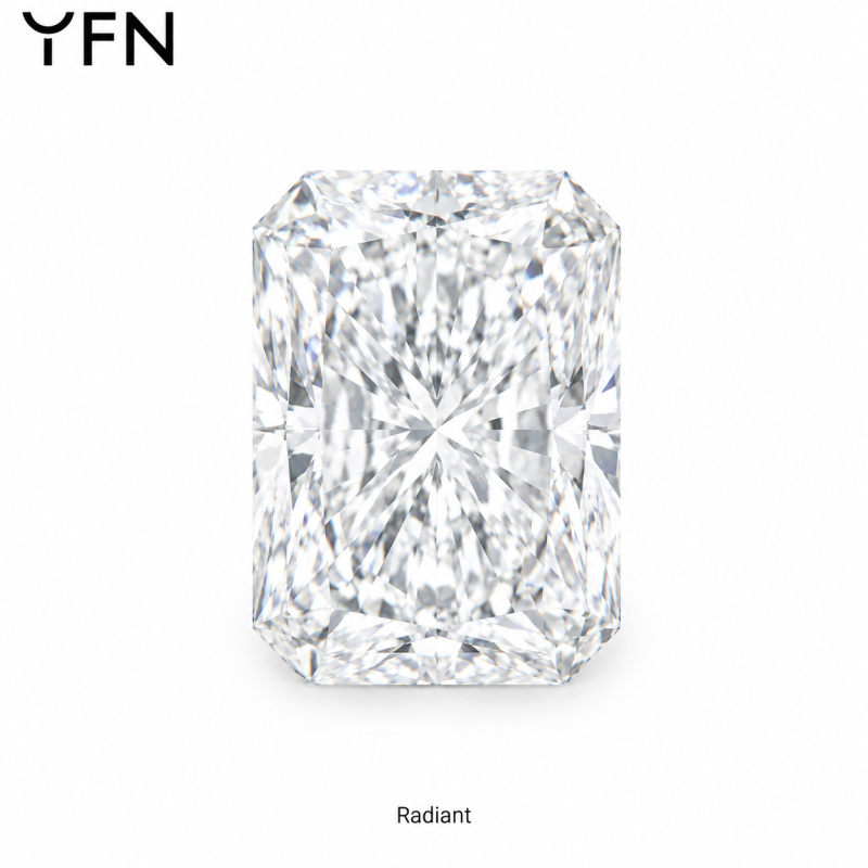 Diamante suelto cultivado en laboratorio, talla radiante, de 0,5 a 6 quilates, color D, pureza VVS1, certificado por IGI.-3