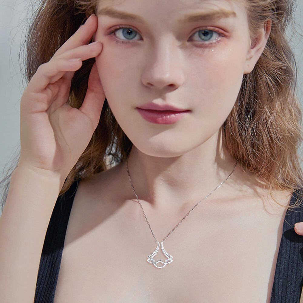 Sterling Silver Cloud Pendant Necklace-6