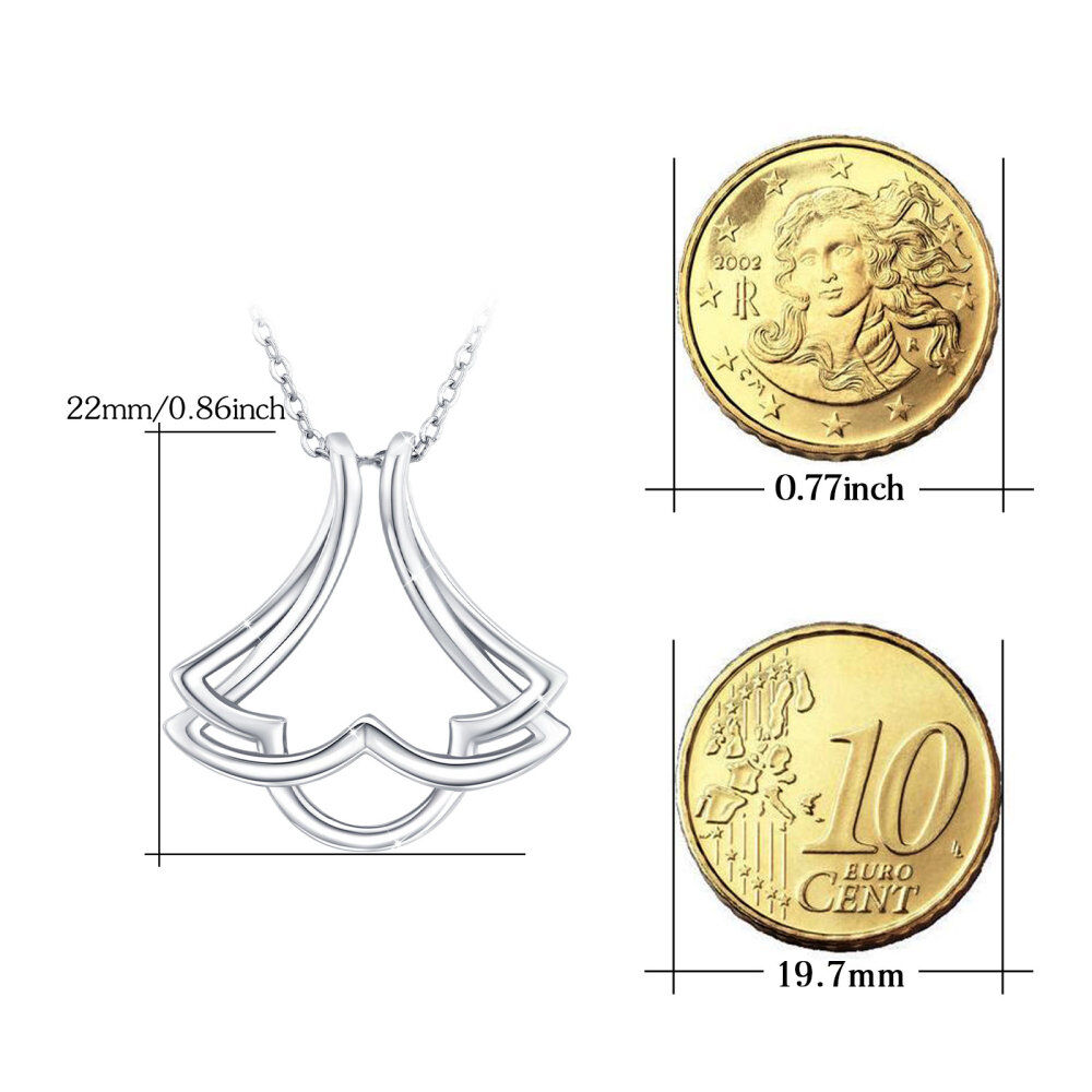 Sterling Silver Cloud Pendant Necklace-8