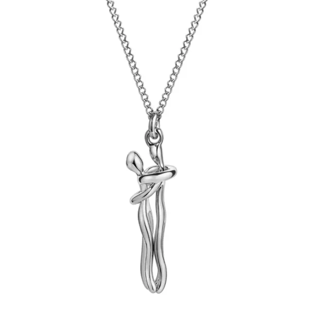 Silver Hug Necklace-1