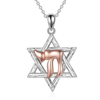 Star of David Necklace in Sterling Silver Jewish Token Jewelry-54