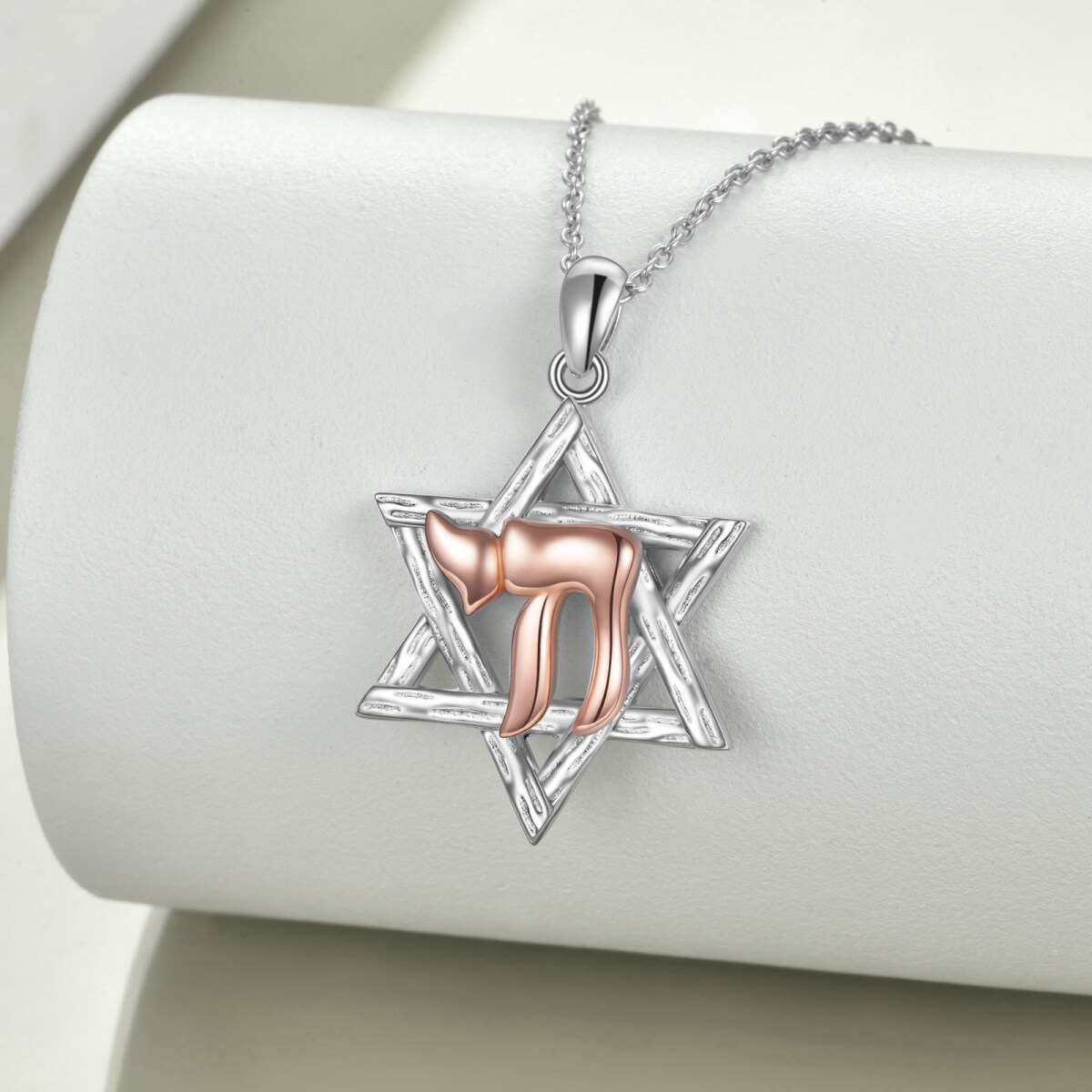Collier étoile de David en argent sterling, bijou symbolique juif-3