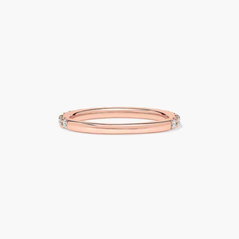 Starlight 10K Rose Gold Lab Diamonds Custom Wedding Band 1.6 mm-5