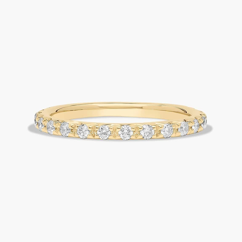 Obrączka ślubna Starlight 18K Gold z diamentami laboratoryjnymi, 1,6 mm-1
