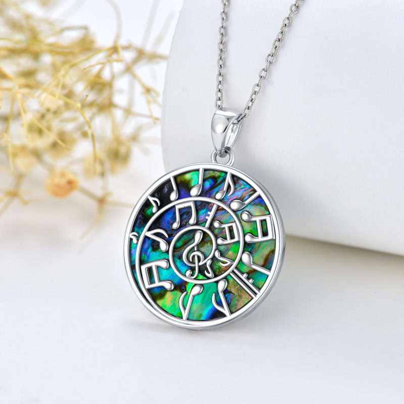 الموسيقى ملاحظة قلادة الفضة الاسترليني الموسيقى قلادة قلادة الموسيقى والمجوهرات هدايا للنساء الفتيات عشاق الموسيقى-3