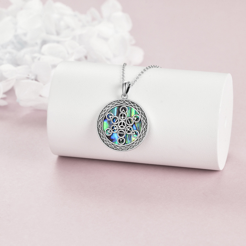 Colar de prata esterlina com pingente Estrela de David-2