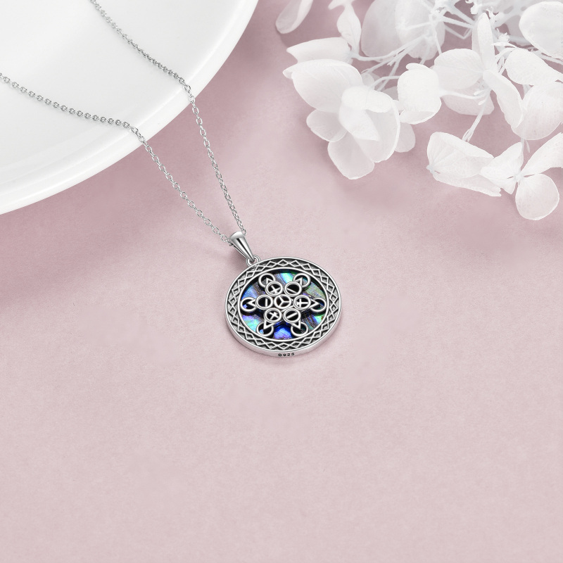 Colar de prata esterlina com pingente Estrela de David-3