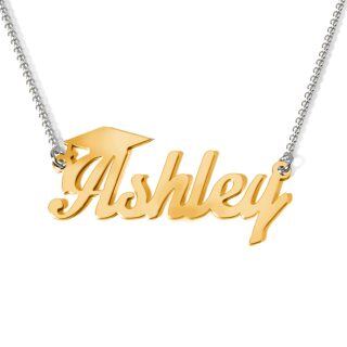 Sterling Silver Academic Hat Pendant Necklace-6