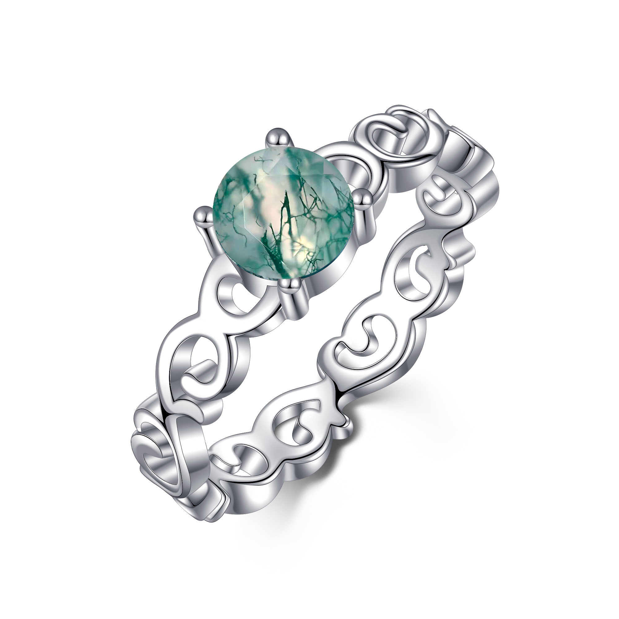 Sterling Silver Aga… - image