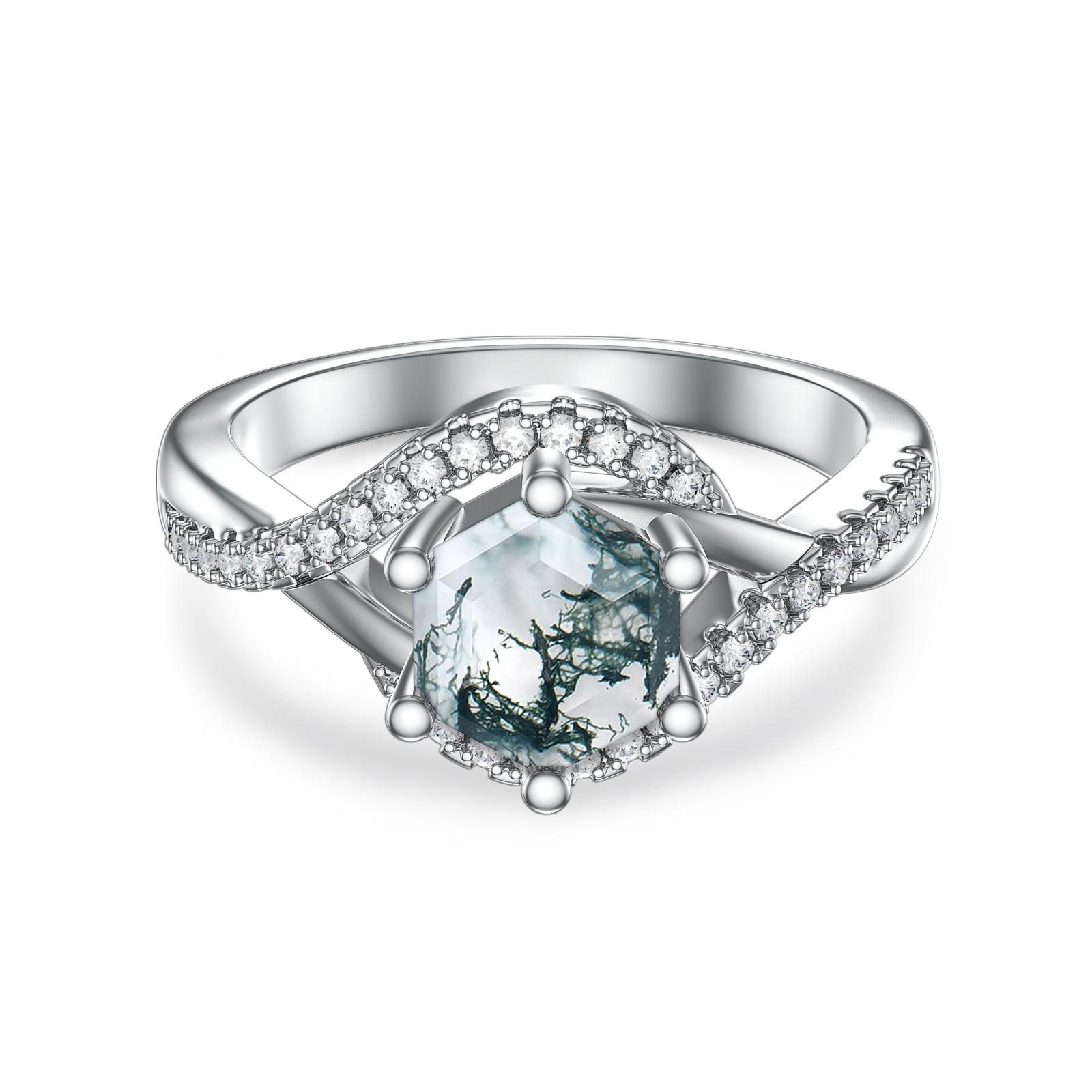 Sterling Silver Aga… - image