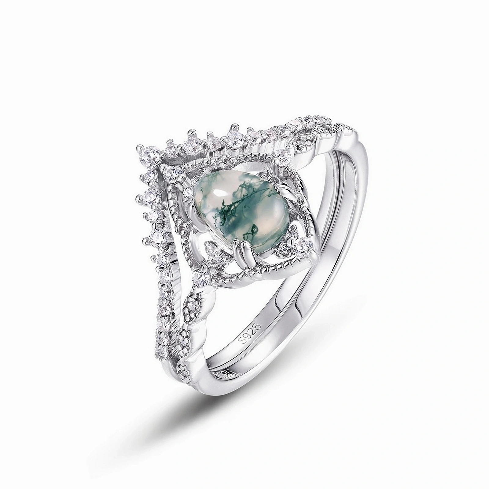 Sterling Silver Aga… - image