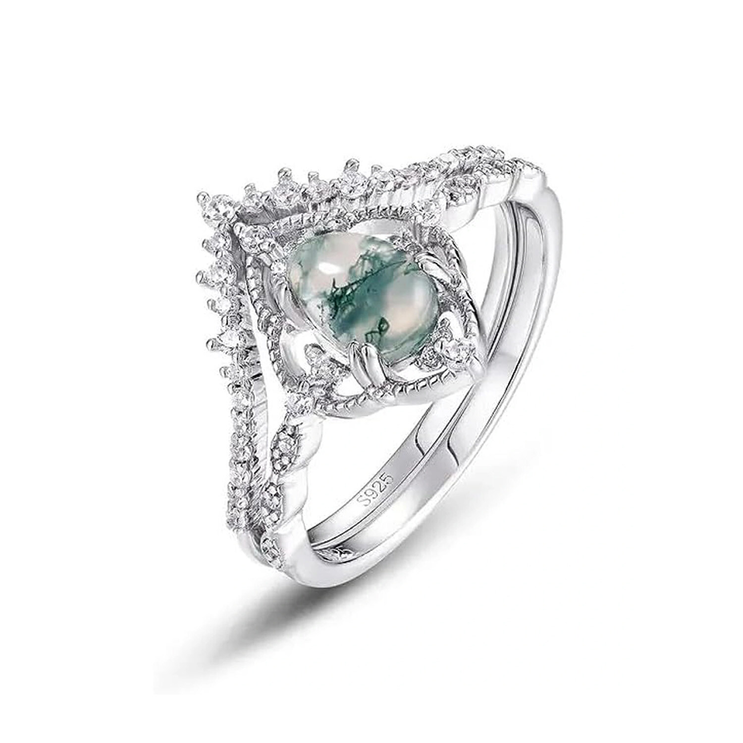 Sterling Silver Aga… - image