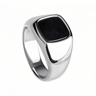 Sterling Silver Agate Ring for Men-18