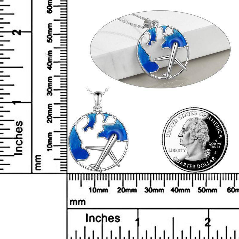 قلادة طائرة من الفضة الإسترلينية-6