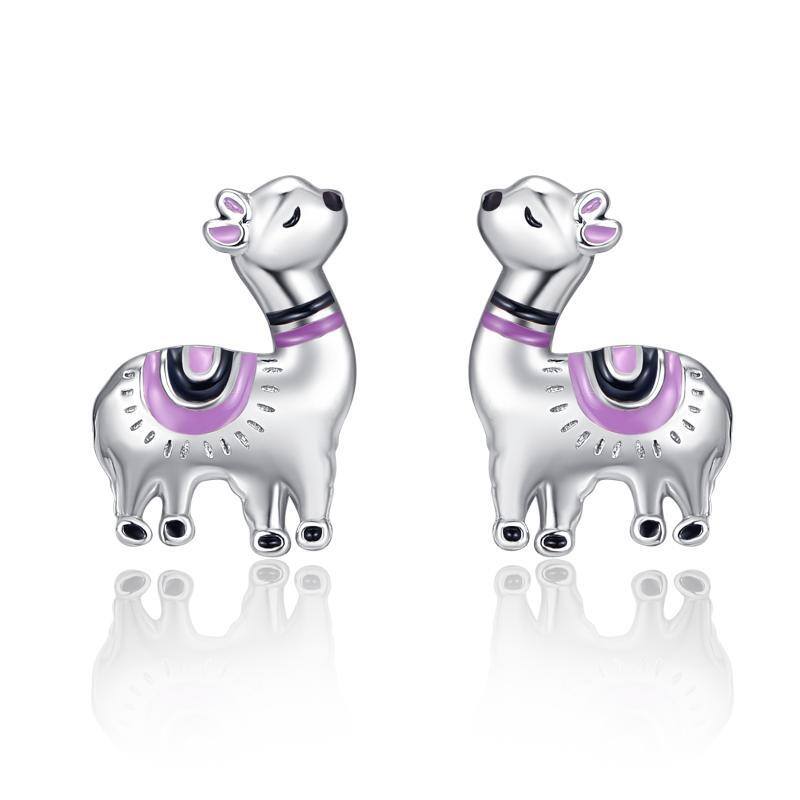 Boucles d'oreilles Alpaga en argent sterling-1