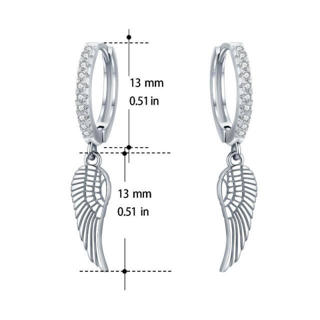 Ohrhänger Engelsflügel aus Sterlingsilber mit Zirkonia-7