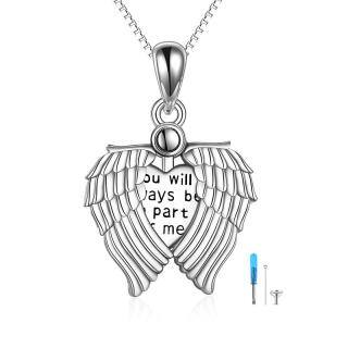 Sterling Silver Angel Wing Urn Necklace for Ashes-54