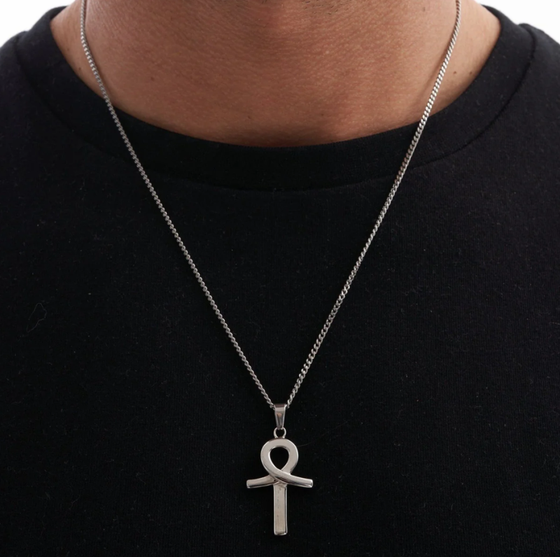Sterling Silver Ankh Pendant Charms-2